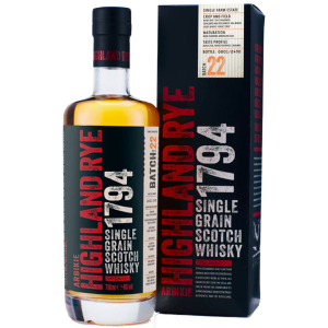 Arbikie 1794 Highland Rye Single Grain Scotch Whisky Batch 22 70cl