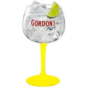 Gordon's Yellow Copa Glass