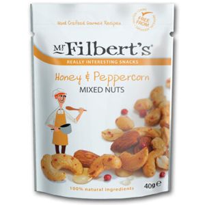 Mr Filbert's Mixed Nuts Honey & Peppercorn 40g