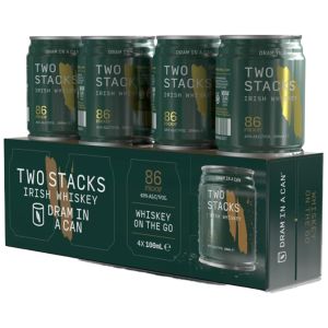 Two Stacks Irish Whiskey - Dram in a Can 4 x 10cl