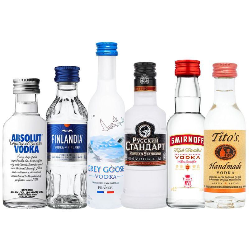 Buy Vodka Tasting Pack 6 x 5cl | GinFling.dk